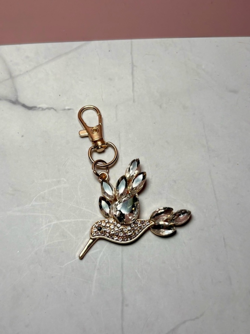 🤍 Clear Bird Bag Charm